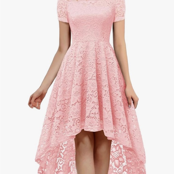 Lace hi-lo prom dress NEW - Picture 6 of 10